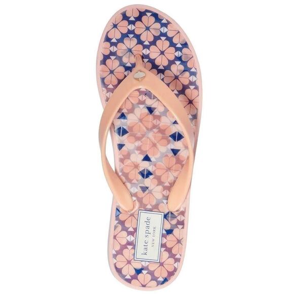 Kate Spade Wedge Heel Flip Flop Sandals Size Guava Juice Size 7B✨ - Picture 2 of 7